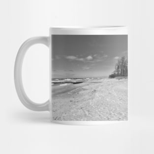 Life is a beach black and White dreamy photography Mug